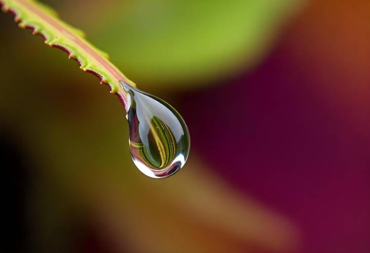 Abstract Water Drops Natures Close Up Beauty